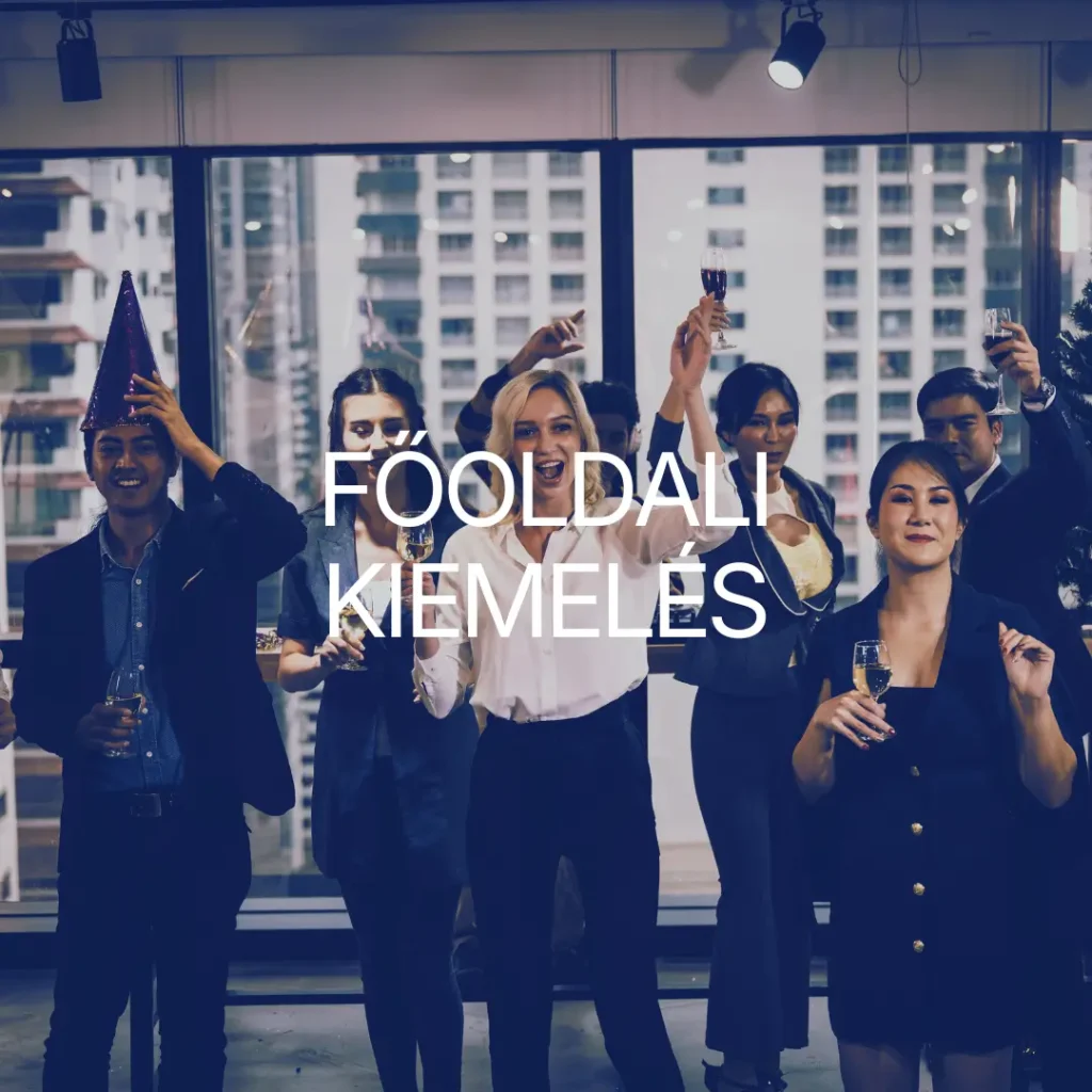 Főoldali kiemelés hirdetési csomag rendezvényhelyszíneknek – prémium megjelenés a nyitóoldalon.